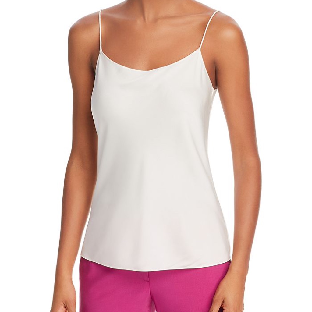 Theory | Women's Silk Top | Ivory | Size Petite